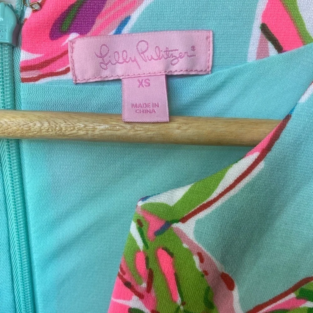 Lilly Pulitzer Multicolor Dress Size XS Mini Beachy Bright Fit and Flare‎ Short